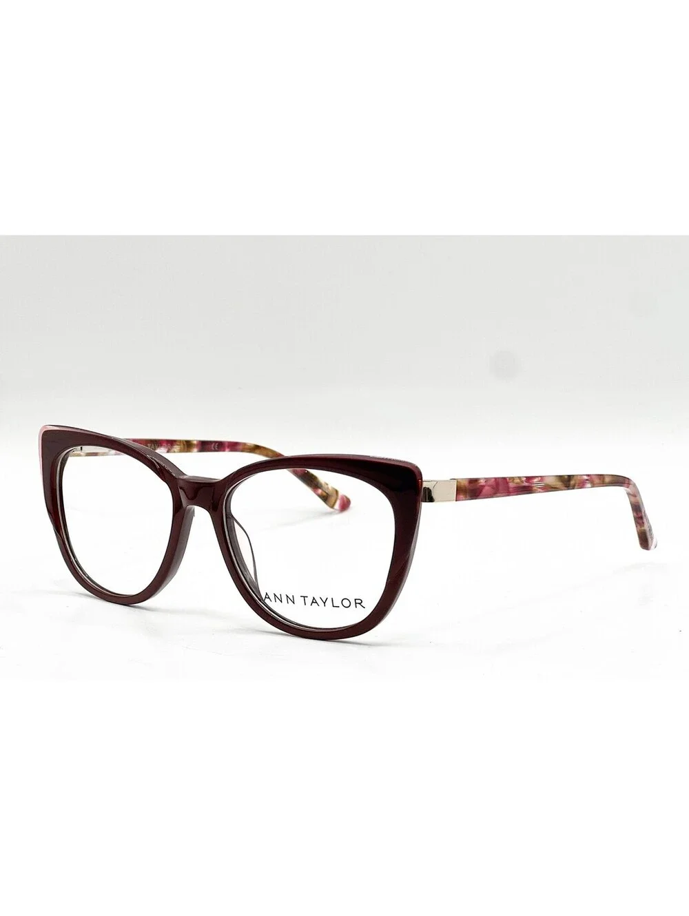 Ann Taylor At336 C02 Burgundy Rose Authentic Eyeglasses 52-16-135